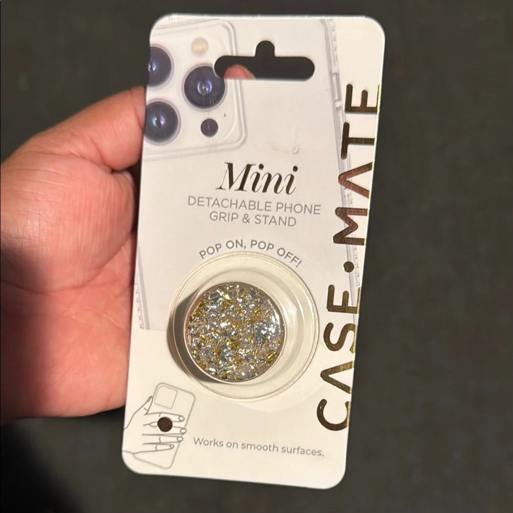 Case-Mate Mini Detachable Phone Grip & Stand - Gold